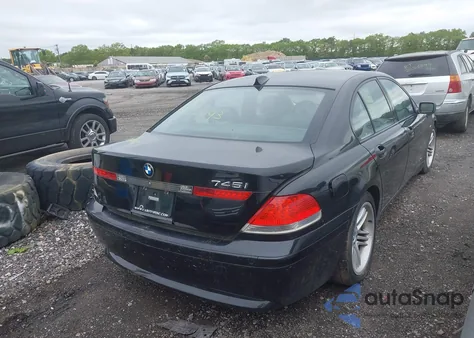 2003 BMW 745I z USA, uszkodzony, nr VIN WBAGL63493DP65399